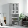 Image de vidaXL Buffet haut Gris béton
