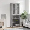 Image de vidaXL Buffet haut Sonoma gris bois d'ingénierie