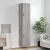 Image de VidaXL Buffet haut - Sonoma gris 34,5x34x180 cm