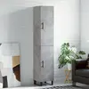 Image de vidaXL Buffet haut Gris béton 34,5x34x180 cm