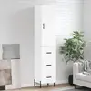 Image de vidaXL Buffet haut blanc 34,5x34x180 cm
