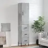 Image de vidaXL Buffet haut - Gris béton