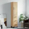Image de vidaXL Buffet haut - Chêne sonoma 34,5x34x180 cm