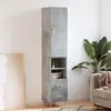 Image de vidaXL Buffet haut - Gris béton