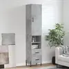 Image de vidaXL Buffet Haut Gris Béton