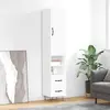 Image de VIDAXL Buffet haut Blanc 34,5x34x180 cm