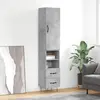 Image de vidaXL Buffet Haut Gris Béton