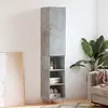 Image de vidaXL Buffet haut Gris béton 34,5x34x180 cm