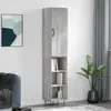 Image de VidaXL Buffet haut - Sonoma gris - 34,5 x 34 x 180 cm