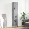 Image de vidaXL Buffet Haut - Gris béton - 34,5 x 34 x 180 cm