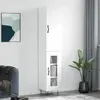 Image de VIDAXL Buffet haut Blanc 34,5x34x180 cm