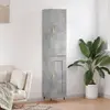 Image de vidaXL Buffet haut - Gris béton