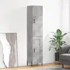 Image de VIDAXL Buffet Haut Gris béton 34,5x34x180 cm