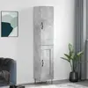 Image de vidaXL Buffet haut - Gris béton