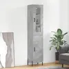 Image de vidaXL Buffet haut gris béton