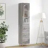 Image de vidaXL Buffet haut Sonoma gris Bois d'ingénierie - 34,5x34x180 cm