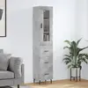 Image de vidaXL Buffet haut - Gris béton