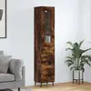 Image de Buffet VidaXL Chêne Fumé - 34,5x34x180 cm