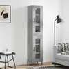 Image de VIDAXL Buffet haut - Gris béton