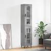 Image de vidaXL Buffet haut - Gris Béton