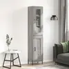 Image de VIDAXL Buffet haut Sonoma gris - 34,5x34x180 cm