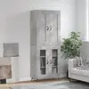 Image de vidaXL Buffet haut - Gris béton