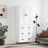 Image de vidaXL Buffet haut - Blanc