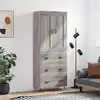 Image de VIDAXL vidaXL Buffet haut sonoma gris 69,5x34x180 cm