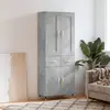Image de vidaXL Buffet haut - Gris béton
