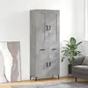 Image de Buffet haut vidaXL Gris Béton - 69.5x34x180 cm