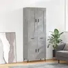 Image de vidaXL Buffet haut - Gris béton