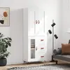 Image de vidaXL Buffet haut - Blanc