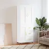 Image de vidaXL Buffet haut Blanc 69,5x34x180