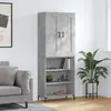 Image de VIDAXL Buffet haut Gris béton