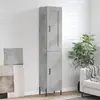 Image de vidaXL Buffet haut - Gris béton 34,5x34x180 cm