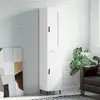 Image de vidaXL Buffet haut blanc 34,5x34x180 cm