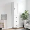 Image de vidaXL Buffet Haut Blanc Bois d’Ingénierie