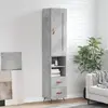 Image de vidaXL Buffet haut gris béton