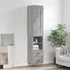 Image de vidaXL Buffet Haut - Sonoma Gris