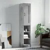 Image de Buffet haut vidaXL - Gris béton