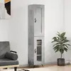 Image de vidaXL Buffet haut - Gris béton