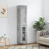 Image de vidaXL Buffet haut - Gris béton