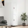 Image de vidaXL Buffet haut - Blanc brillant