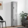 Image de vidaXL Buffet haut Gris béton 34,5x34x180 cm
