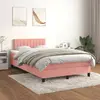 Image de VidaXL Sommier à lattes et matelas - Rose - Velours