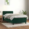 Image de VIDAXL Sommier à lattes et matelas 80x200 cm - Vert foncé