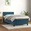 Image de VIDAXL Sommier à lattes avec Matelas - Bleu foncé 90x200 cm