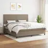 Image de VIDAXL Sommier avec Matelas - Taupe 200x200 cm