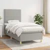 Image de VIDA XL Sommier Gris clair 100x200 cm Tissu