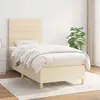 Image de vidaXL sommier avec matelas 90x200 cm - Crème